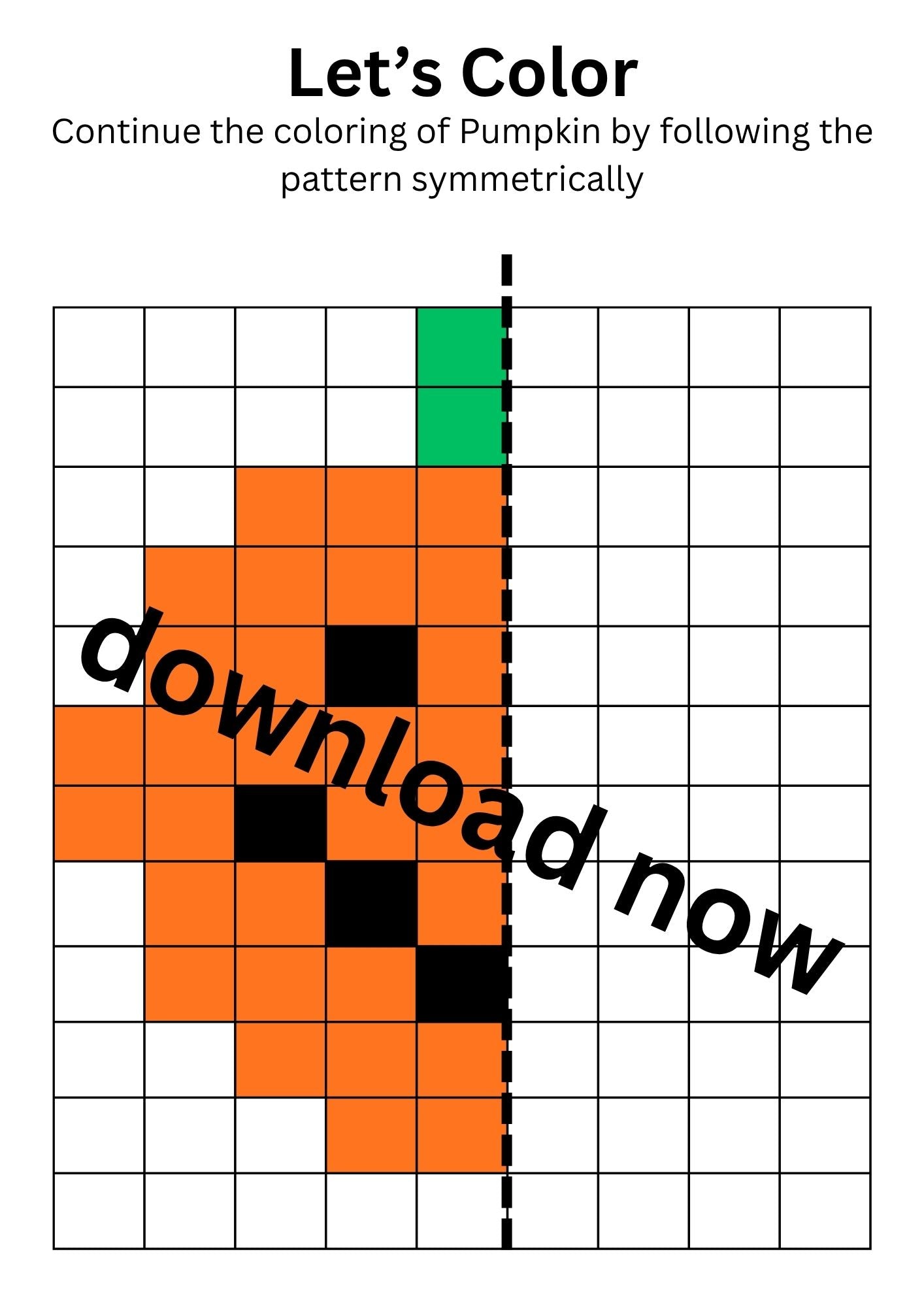 Mosaic Symmetry Coloring